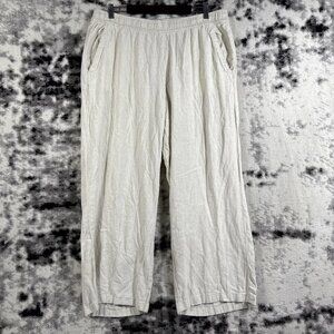 Old Navy Pants Womens Size Extra Large Linen Blend Pull On High Rise Hippie Boho